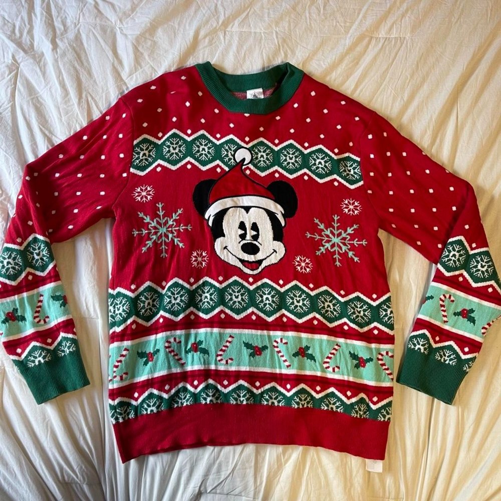 Authentic Tokyo Disney Mickey Mouse Christmas Sweater